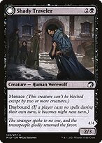 Magic the Gathering Card - Shady Traveler // Stalking Predator - MTG Circle
