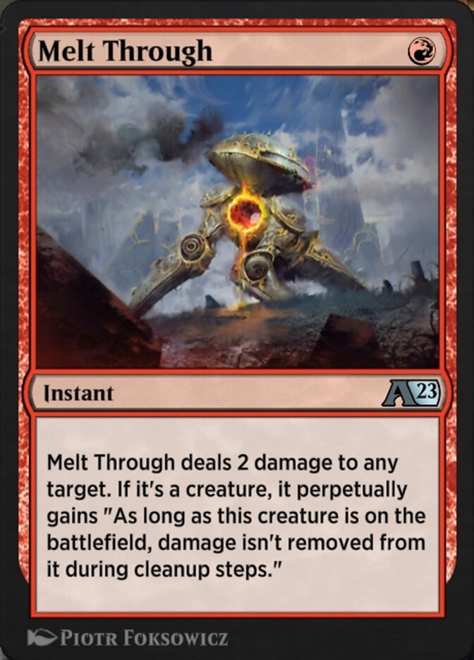 Magic the Gathering Card - Melt Through - MTG Circle