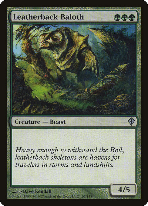 Magic the Gathering Card - Leatherback Baloth - MTG Circle