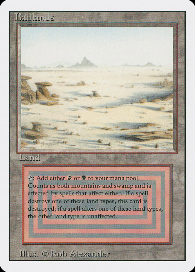 Magic the Gathering Card - Badlands - MTG Circle