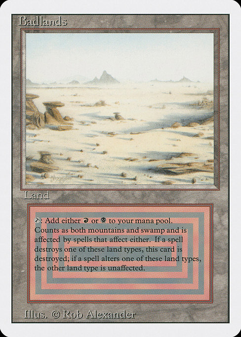 Magic the Gathering Card - Badlands - MTG Circle