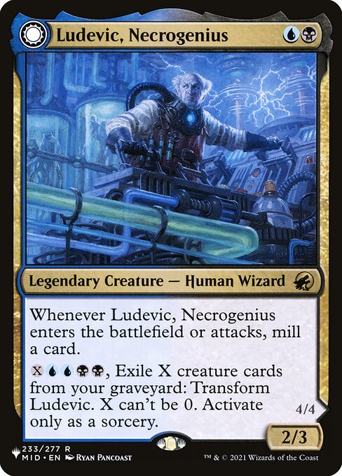 Magic the Gathering Card - Ludevic, Necrogenius - MTG Circle