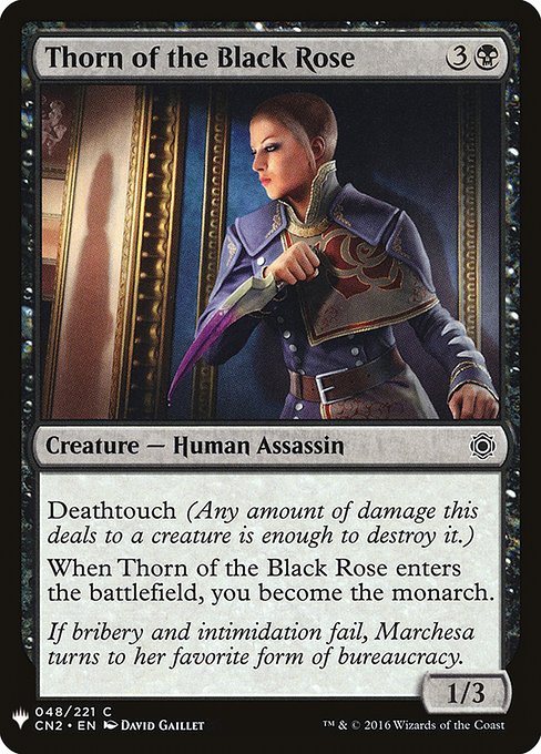 Magic the Gathering Card - Thorn of the Black Rose - MTG Circle