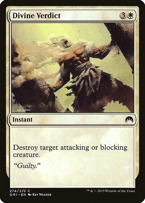 Magic the Gathering Card - Divine Verdict - MTG Circle