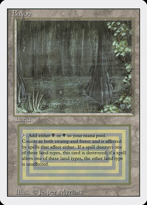 Magic the Gathering Card - Bayou - MTG Circle