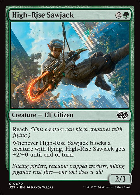 Magic the Gathering Card - High-Rise Sawjack - MTG Circle