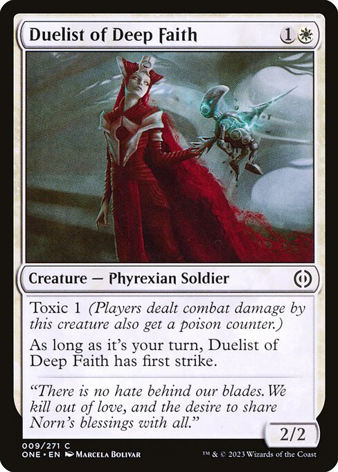 Magic the Gathering Card - Duelist of Deep Faith - MTG Circle