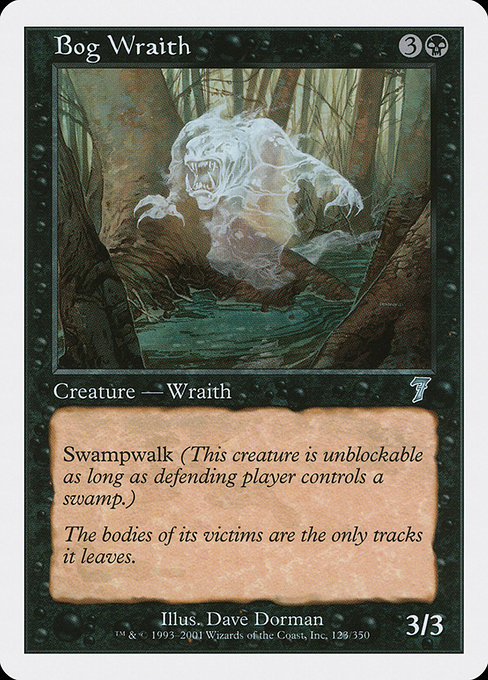 Magic the Gathering Card - Bog Wraith - MTG Circle