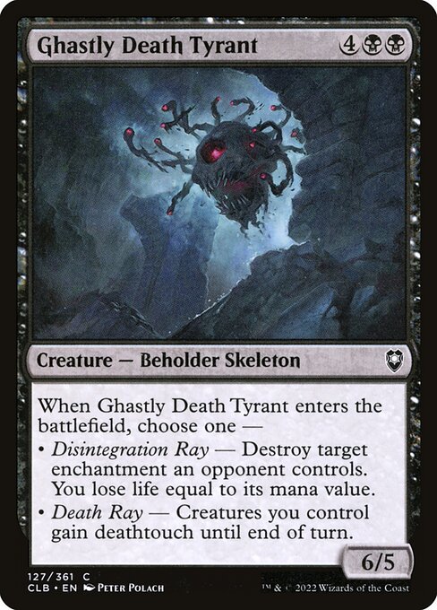 Magic the Gathering Card - Ghastly Death Tyrant - MTG Circle