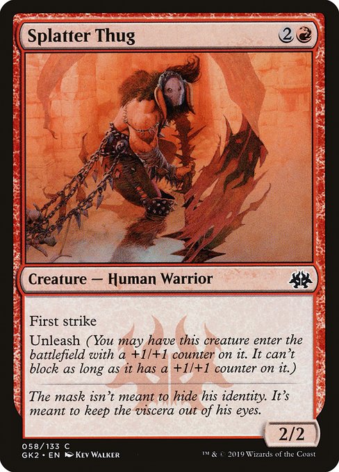 Magic the Gathering Card - Splatter Thug - MTG Circle
