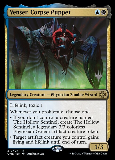 Magic the Gathering Card - Venser, Corpse Puppet - MTG Circle