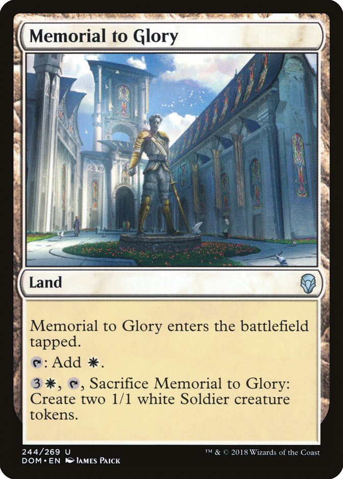 Magic the Gathering Card - Memorial to Glory - MTG Circle