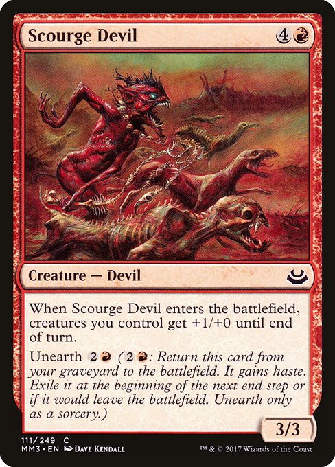 Magic the Gathering Card - Scourge Devil - MTG Circle