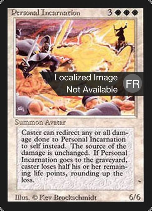 Magic the Gathering Card - Personal Incarnation - MTG Circle