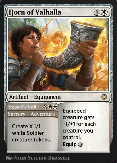 Magic the Gathering Card - Horn of Valhalla // Ysgard's Call - MTG Circle