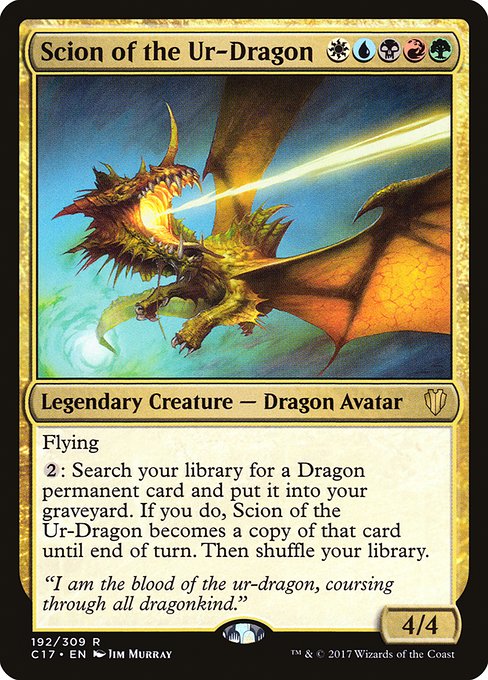 Magic the Gathering Card - Scion of the Ur-Dragon - MTG Circle