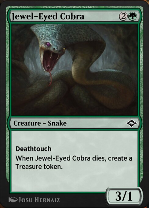 Magic the Gathering Card - Jewel-Eyed Cobra - MTG Circle