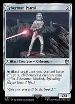 Magic the Gathering Card - Cyberman Patrol - MTG Circle