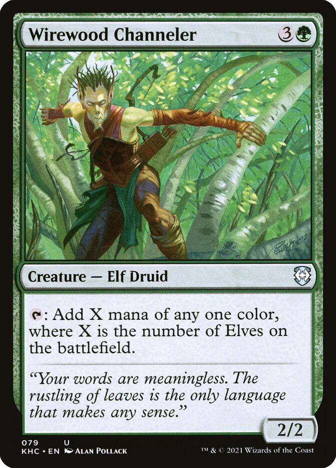Magic the Gathering Card - Wirewood Channeler - MTG Circle