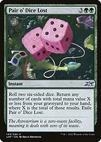 Magic the Gathering Card - Pair o' Dice Lost - MTG Circle