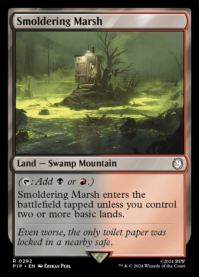 Magic the Gathering Card - Smoldering Marsh - MTG Circle