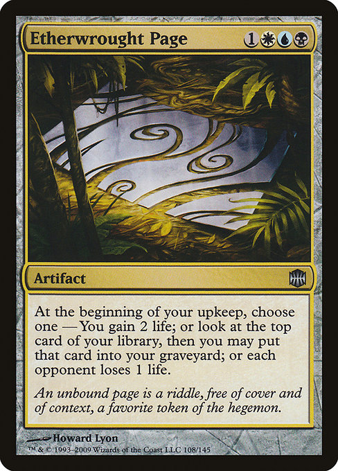 Magic the Gathering Card - Etherwrought Page - MTG Circle