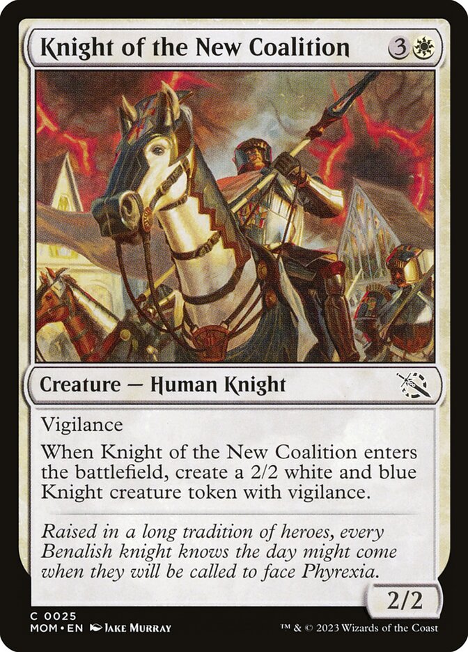 Magic the Gathering Card - Knight of the New Coalition - MTG Circle