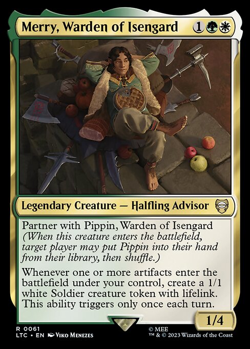 Magic the Gathering Card - Merry, Warden of Isengard - MTG Circle