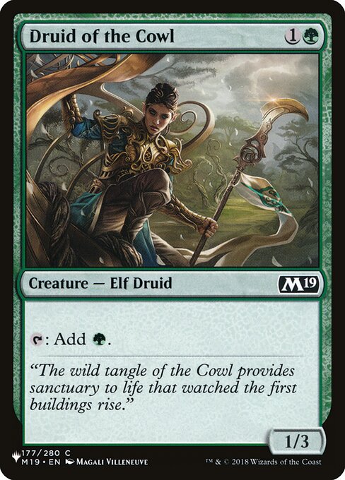 Magic the Gathering Card - Druid of the Cowl - MTG Circle