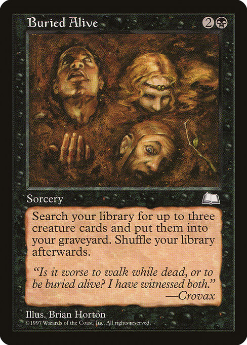 Magic the Gathering Card - Buried Alive - MTG Circle