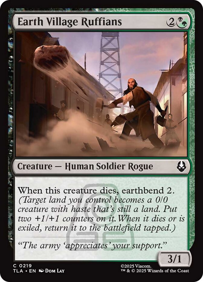Magic the Gathering Card - Earth Village Ruffians - MTG Circle