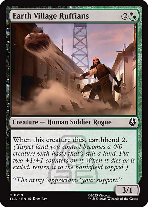 Magic the Gathering Card - Earth Village Ruffians - MTG Circle
