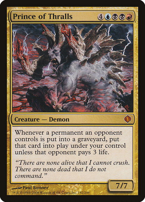 Magic the Gathering Card - Prince of Thralls - MTG Circle