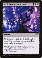 Magic the Gathering Card - Malicious Malfunction - MTG Circle