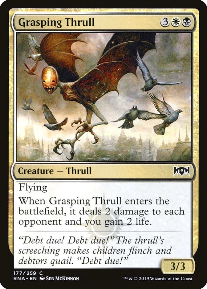 Magic the Gathering Card - Grasping Thrull - MTG Circle