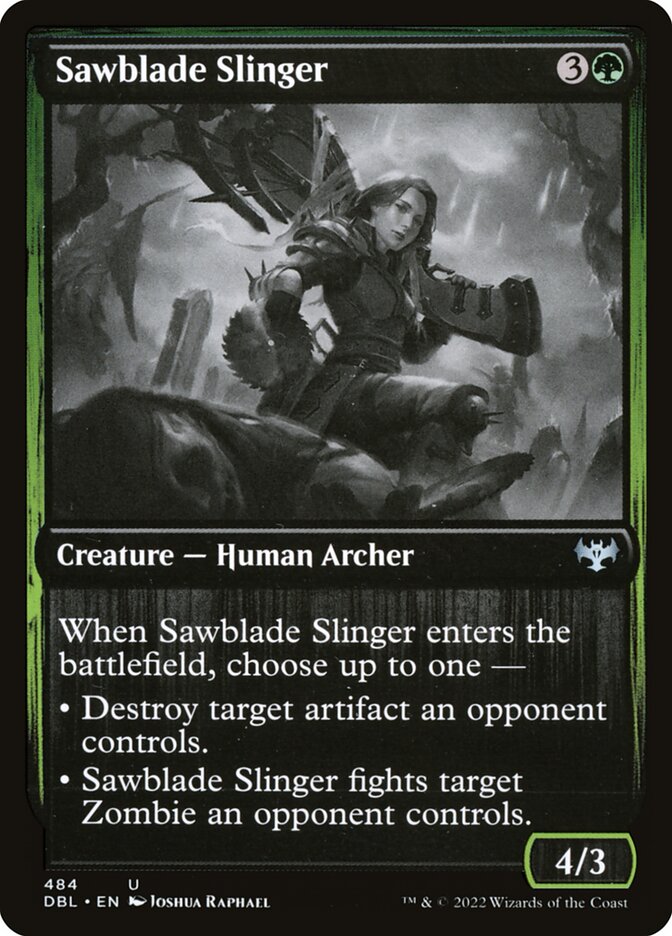 Magic the Gathering Card - Sawblade Slinger - MTG Circle
