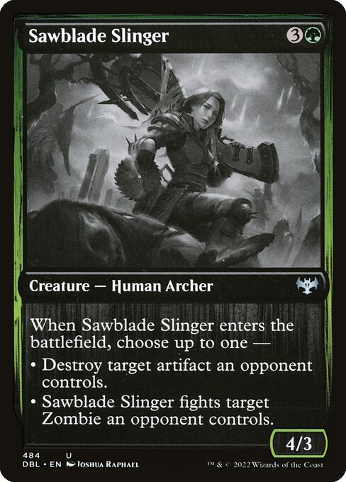 Magic the Gathering Card - Sawblade Slinger - MTG Circle