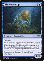 Magic the Gathering Card - Biolume Egg // Biolume Serpent - MTG Circle