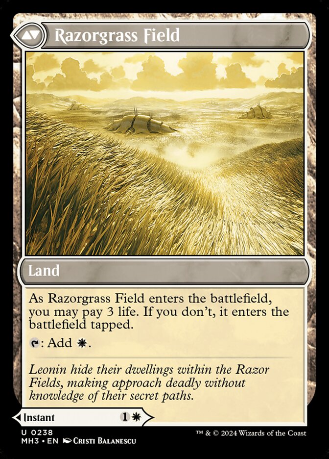 Magic the Gathering Card - Razorgrass Field - MTG Circle