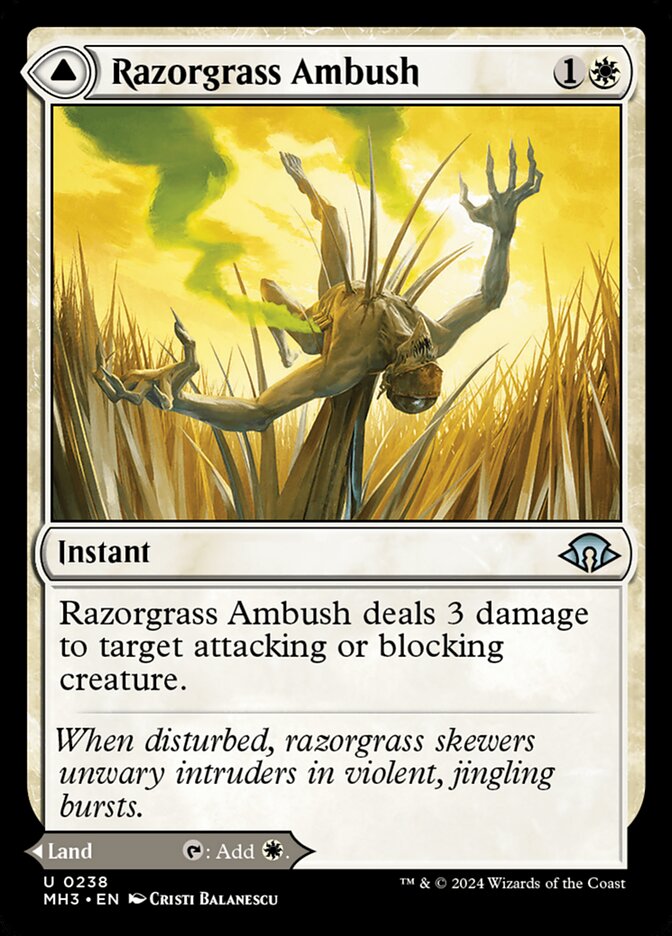 Magic the Gathering Card - Razorgrass Ambush - MTG Circle