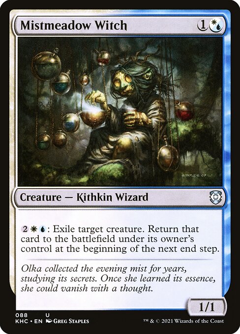 Magic the Gathering Card - Mistmeadow Witch - MTG Circle