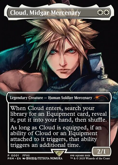 Magic the Gathering Card - Cloud, Midgar Mercenary - MTG Circle