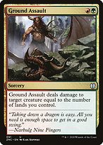 Magic the Gathering Card - Ground Assault - MTG Circle