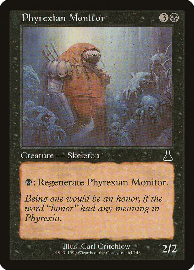Magic the Gathering Card - Phyrexian Monitor - MTG Circle