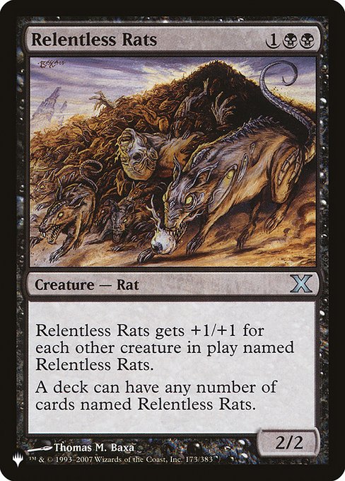 Magic the Gathering Card - Relentless Rats - MTG Circle