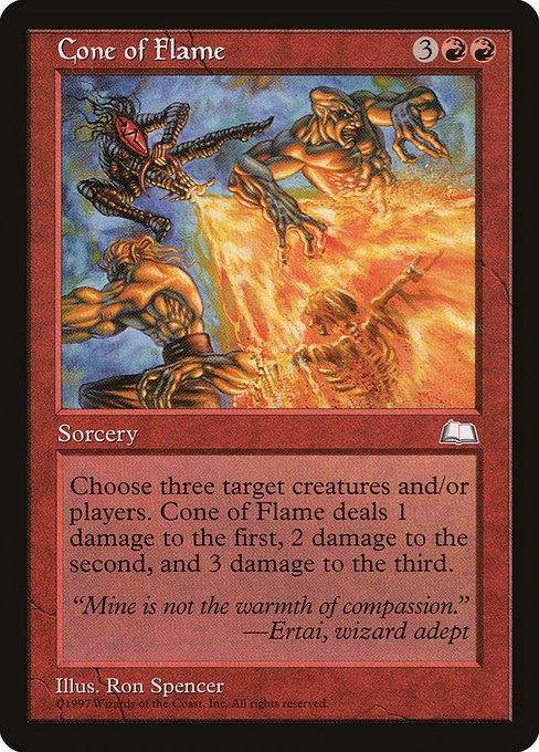 Magic the Gathering Card - Cone of Flame - MTG Circle