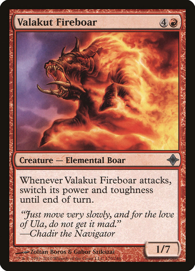 Magic the Gathering Card - Valakut Fireboar - MTG Circle