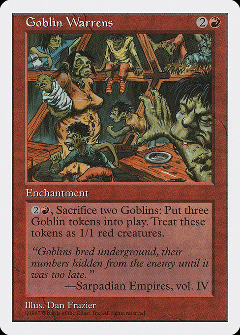 Magic the Gathering Card - Goblin Warrens - MTG Circle