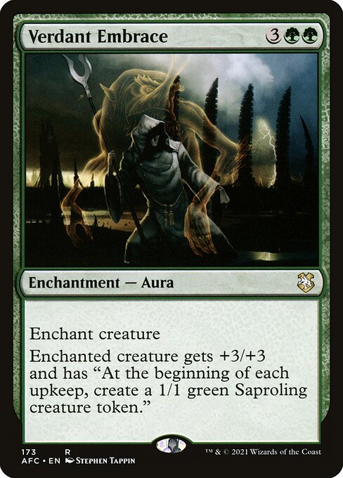 Magic the Gathering Card - Verdant Embrace - MTG Circle