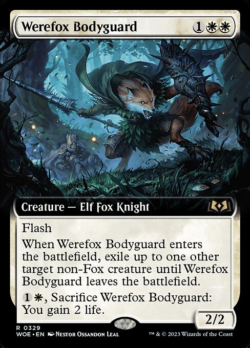 Magic the Gathering Card - Werefox Bodyguard - MTG Circle